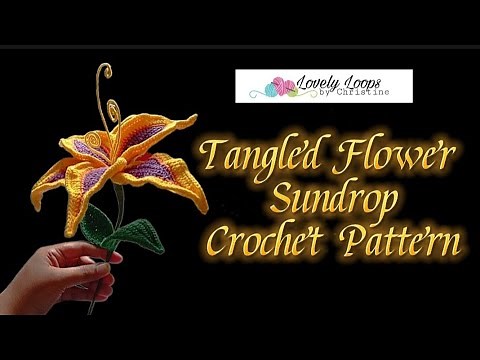 Tangled Sundrop Flower Crochet Tutorial • How I Make Pollen • How I Assemble