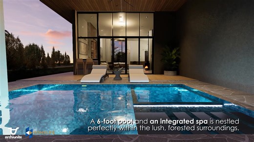 A 6-foot pool and an integrated spa is nestled perfectly within the lush, forested surroundings. HomeLife Realty and Construction Co. Homelife Design Build & Development #theterraceshouse #homelifeconstruction #homelifeph #WhereDreamsComeHome | HomeLife Realty and Construction Co.