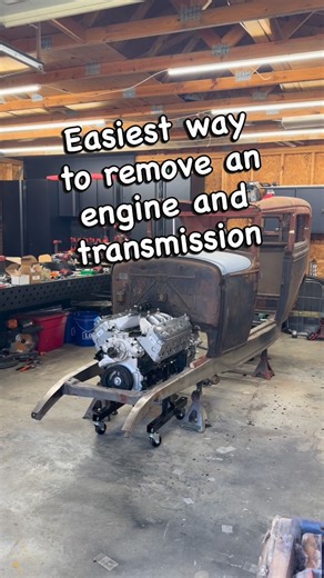 Christopher Powell on Instagram: "Removing the engine an transmission from my model A sedan the easiest way possible #hotrod #projectcar #mechanic #mechaniclife #build #engine #enginebuild #engineswap #garage #jalopy"