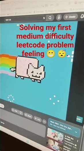 Feeling after solving your first medium difficulty leetcode problem! #leetcode