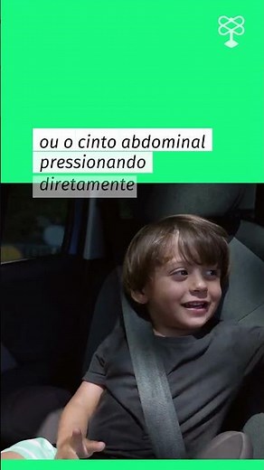 Cinto de segurança mal posicionado em crianças pode causar lesões graves