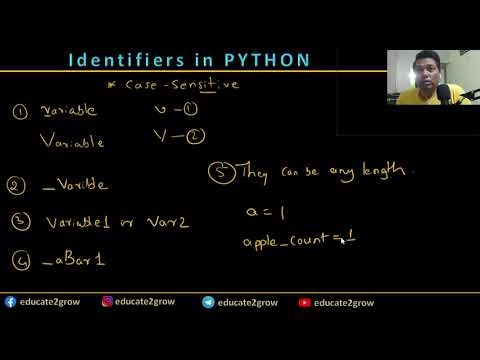 what is Identifiers in Python programming? basics