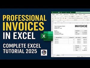 Create Professional Invoices in Excel | Complete Excel Tutorial 2025