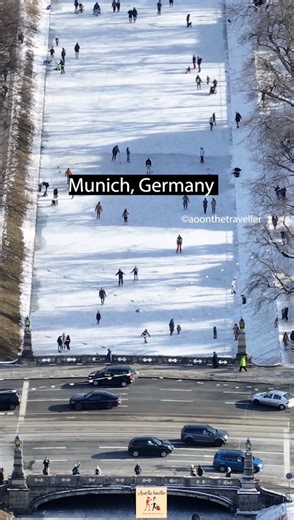 Munich is officially MAGICAL right now ❄️⛸️ The canal at Nymphenburg Palace has FINALLY frozen and yes, people are already skating on one of the most iconic winter backdrops in the city 🤍 Gliding over the frozen canal with the palace behind you feels straight out of a Bavarian fairytale ❄️🏰 This doesn’t happen often, and when it does, it’s pure winter magic. Families, friends, photographers, skaters, everyone is soaking in this rare Munich moment If you’re in Munich, don’t miss it. Would you d