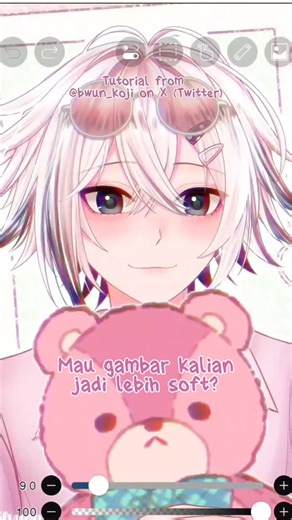 ilvyrn | Digital Artist 🍉 on Instagram: "[ Ibis Paint X Tutorial ] - Soft Color . . Step: Duplicate layer > filter (glitch & Gaussian blur) > change blending mode to lighten > adjust opacity > and you're done! . #ibispaintx #art #tutorial #fyp #arttips"