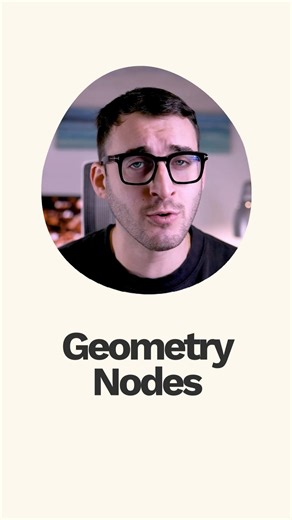 Geometry Nodes non sono difficili. Sono fraintesi #shorts #blender