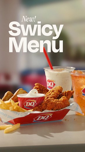 🔎🌶️🍦‼️ The sweet spicy code was cracked & the NEW SWICY MENU IS UNLOCKED 🔓 You now have clearance to dip NEW! FlameThrower Chicken Strips in world-famous DQ soft serve. Pair this with the NEW! Pineapple Lemonade DQ Cooler or Sparkler with Tajin® today! For a limited time at participating locations. Terms apply.