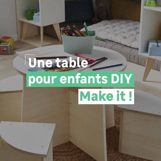96 reactions · 63 shares | Et si les enfants restaient à table jusqu’à la fin du repas ? Avec une version #DIY, c’est chose faite ! Le tutoriel complet ➡️ https://www.leroymerlin.fr/magazine/make-it/diy-fabriquer-une-table-pour-enfants.html?utm_medium=social&utm_source=facebook&utm_campaign=inspiration_makeit&utm_content=photo | LEROY MERLIN | Facebook