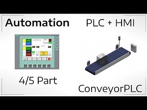 4/5 How to make | Controlling conveyor belt using PLC and HMI | Automation