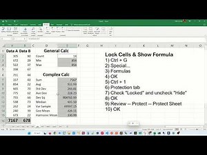 How to Lock Cells that have Formulas in Excel 🔒 - Excel Tips and Tricks