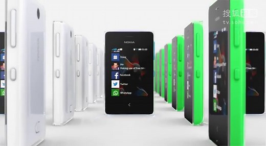 诺基亚双卡智能新机Asha 500