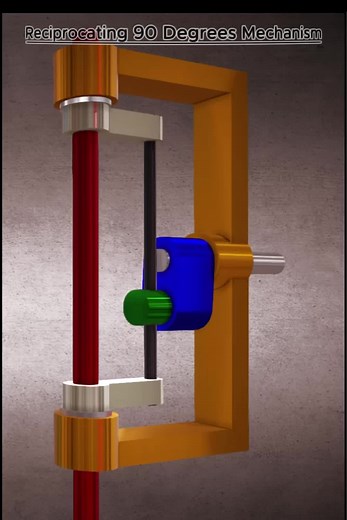 Reciprocating 90 Degrees Mechanism #90Degree#ReciprocatingMotion#Mechanical#Engineering#LinkageMechanism#MotionControl#SolidWorks#3DAnimation#TechTok#fyp
