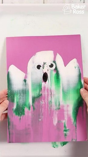 How to Make Ghosts Using Squeegee Art | Baker Ross