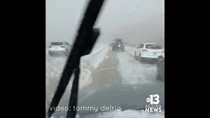 Who had this on their 2020 bingo card? Hail storm in August. Video from the I-15 today near Nipton, California. | KTNV.com/weather | KTNV Channel 13 Las Vegas