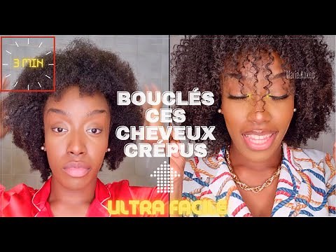 COMMENT BOUCLER SES CHEVEUX CRÉPUS ULTRA FACILE |AFRO TO CURL |TYPE 4B 4C MARIE KOKOO