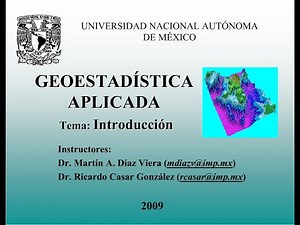 Curso de Geoestadistica. Introduccion