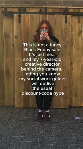 This is not a fancy Black Friday sale. It’s just me… and my 7-year-old creative director behind the camera… letting you know that my social work guides will outlive the usual discount-code hype. Because these aren’t quick fixes — they’re foundations. The kind of tools you buy once, use for years, and eventually find yourself teaching to someone else without even realising where you learned it. They’re written for social workers, but used across safeguarding too: Early Help, Family Support, DSLs,