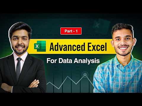 Excel for Data Analysis Full Course 2025 | Advanced Excel + PivotTables, XLOOKUP & VBA