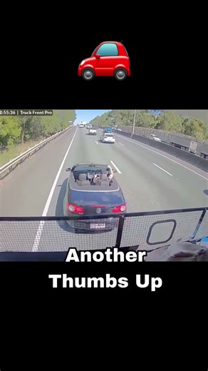 This guy really thought brake-checking a TRUCK was smart 😳