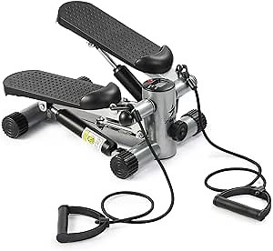 Amazon.com : ZINRAY Mini Stepper with Resistance Bands, Stair Steppers for Exercise with LCD Monitor Home Exercise Equipment : Sports & Outdoors