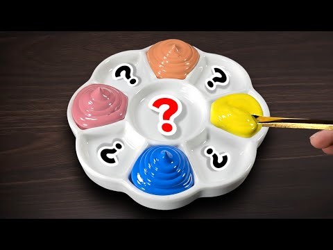 How to 9 Color Recipes made from Pink, Orange, Yellow & Cyan | Satisfying Color Mixing