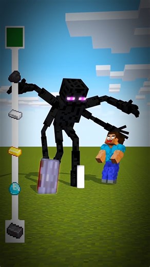 Help Enderman Power Up and Smash the pile!💥