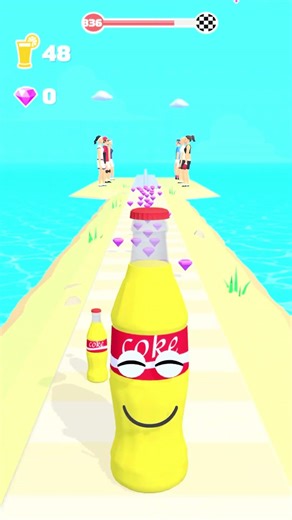 836 Juice Run 🧃🍇😜👾😝Satisfying And Relaxing ASMR Sound Gameplay. #stmkgaming #shorts #gaming .