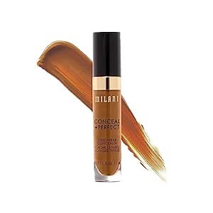 Milani Conceal + Perfect Longwear Concealer - Warm Almond (0.17 Fl. Oz.) Vegan, Cruelty-Free Liquid Concealer - Cover Dark Circles, Blemishes & Skin Imperfections for Long-Lasting Wear