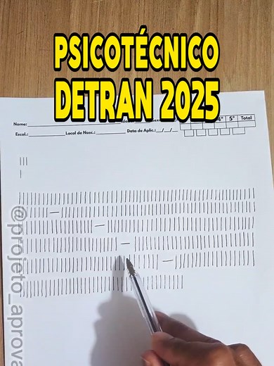 Como Passar no Teste Psicotécnico do Detran 2025