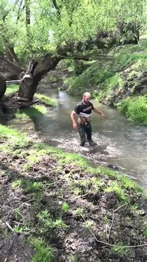 Guys Load Antlers into Truck and Play at the Lake