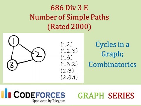 Codeforces Graph Series: Number of Simple Paths (rated 2000) - Cycles in a Graph