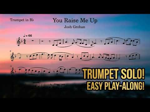 You Raise Me Up – Play Along Trumpet Sheet Music 🎺✨#trumpet #sheetmusic