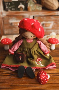 327K views · 10K reactions | New doll is finished and looking for a new sweet home on my website www.happylabtoys.com  I hope you will like this mushroom doll as much as I do #handmadedolls | Happylabtoys | Facebook
