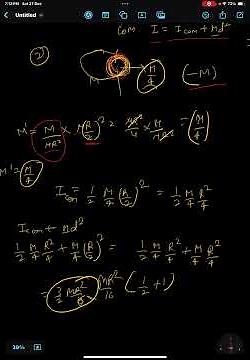 Removed Part Problems in MOI | Parallel Axis Theorem (JEE Pyq ) #short moment of inertia class 11