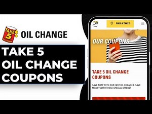 How to Get Take 5 Oil Change Coupons | Save Big in 2024