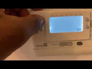 How to change Centre heating control time