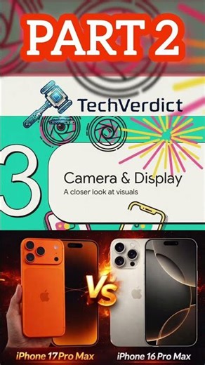 iPhone 17 Pro Max (Orange) vs 16 Pro Max – Full Comparison 2026 #smartphone