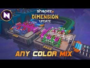 More COLORS; Simple Design To Mix and Color | 06 | Shapez 2 DIMENSION UPDATE | Tutorial/Lets Play