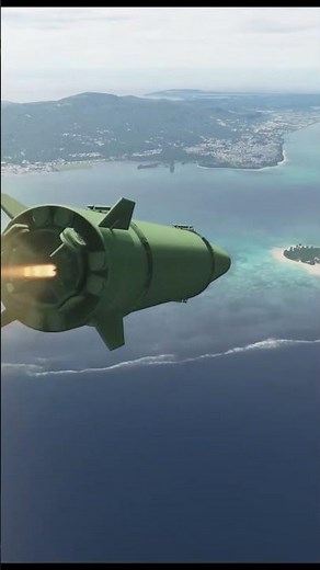 Simulation of a 36-ton ballistic missile explosion in DCS World