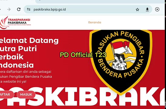 cara download dan cetak kartu ujian paskibraka tahun 2025
