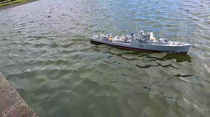 HMS Zetland, 1/48th Hunt Class Destroyer sailing today | Dundee Model Boat Club