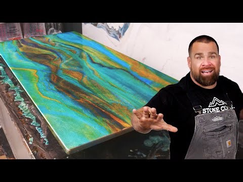 Easy Resin Ideas: Tropical Countertops