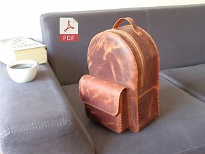 Leather Backpack PDF Pattern | Woman Backpack Template | Handmade Leather Backpack Digital Pdf | Woman Bag Template| Diy Backpack With Video - Etsy