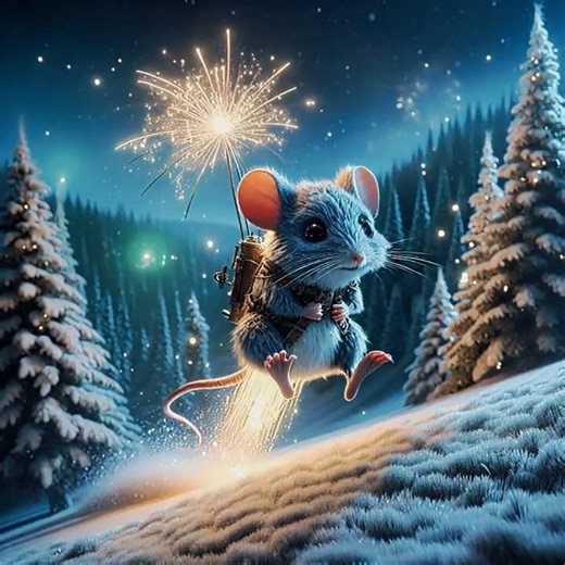 The Final Countdown: Rocket Mice! 🐭🚀 #europe #thefinalcountdown #newyear #funnyanimals #shorts