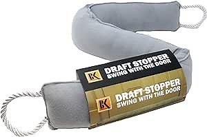 Door Draft Stopper - Draft Stopper Blocker - Under Door Weather Insulator Seal 37 inches - Sticks and Swings with The Door, 2 Lbs Heavy Effective Under Door Draft Stopper Energy Saver