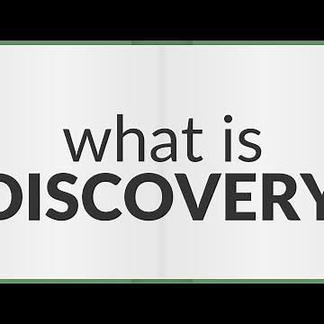 Discovery | meaning of Discovery