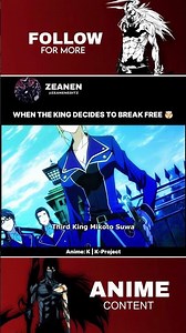 When the king decides to break free | K-Project | MONTAGEM UNKNOWN #anime