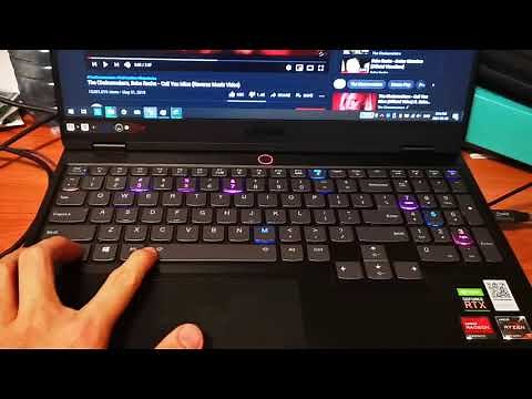 Lenovo Legion Slim 7 Gen 6 Corsair iCUE RGB keyboard