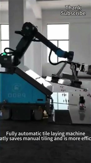 The fully automatic floor tile paving machine greatly saves labor and is more efficient