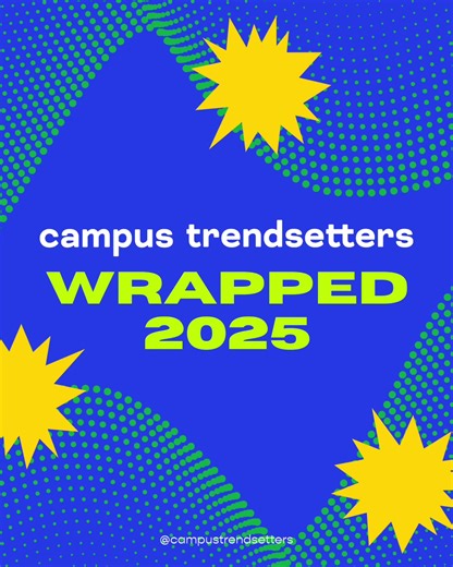 And that’s a (Campus Trendsetters) wrap on 2025!! 🪩⏪ We welcomed so many new faces into our communities this year and we’re so grateful for each and every one of you! 💌 Here’s to another year of fabulous campaigns, connecting IRL, and as always, setting trends❣️🤳